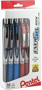 EnerGel RTX RT Liquid Gel Pen (Pack of 1, 12 Count Total)